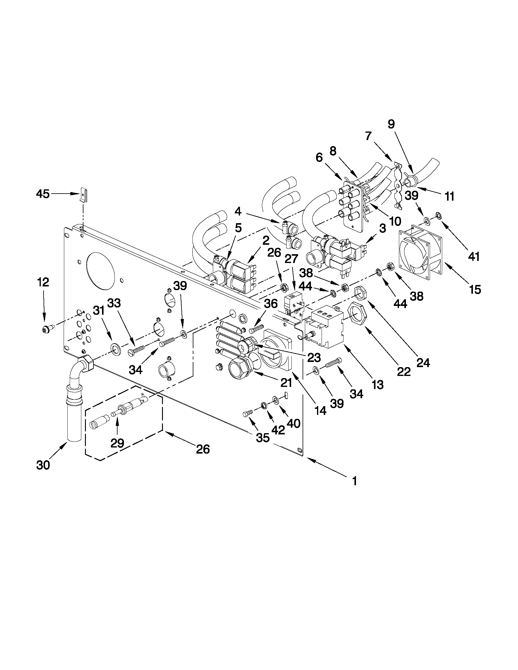 Rear panel parts