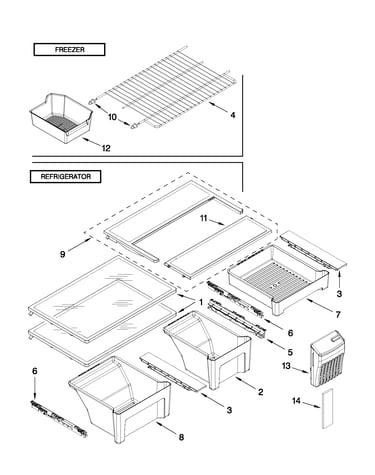 Shelf parts