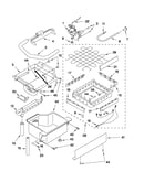 Evaporator, ice cutter grid and water parts