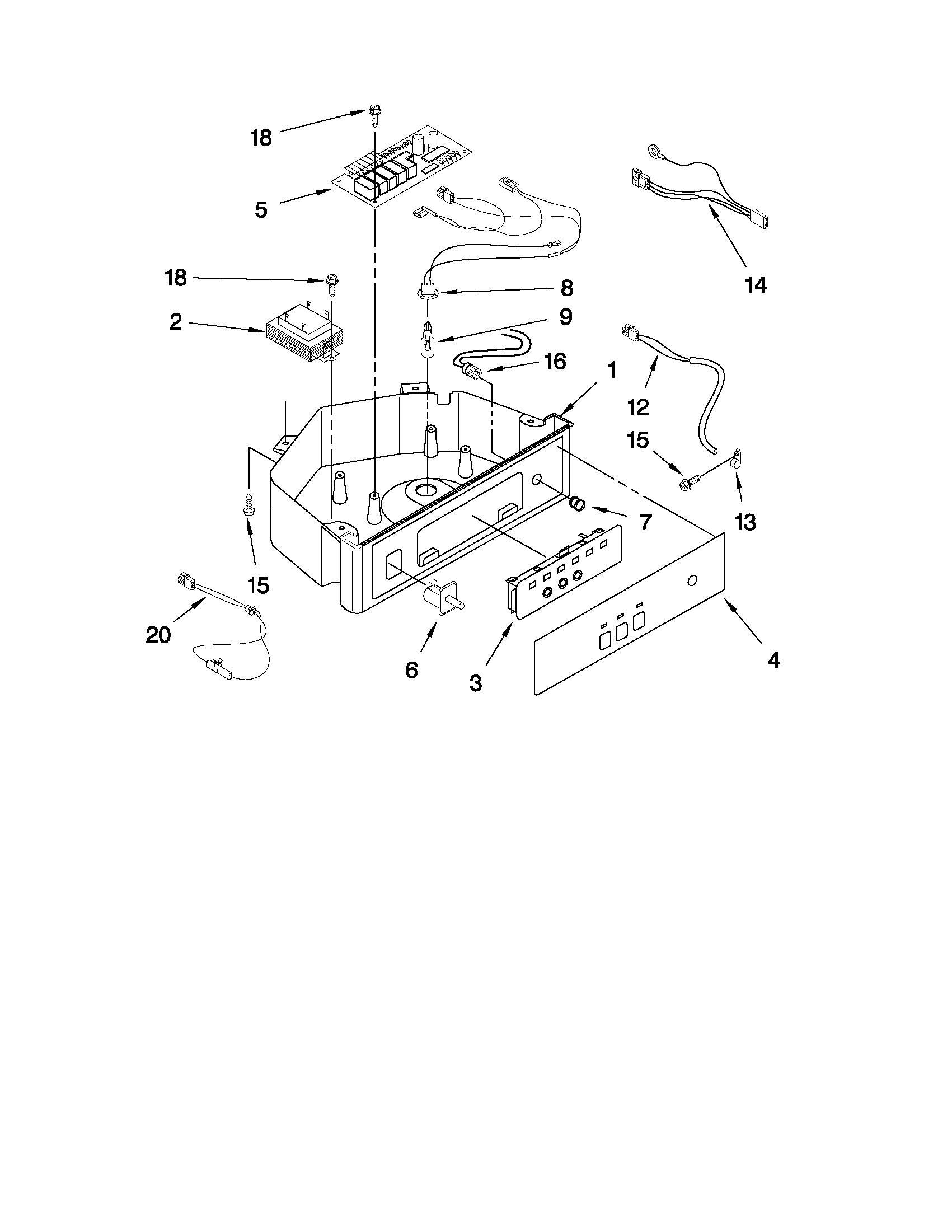 Control panel parts