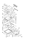 Refrigerator shelf parts