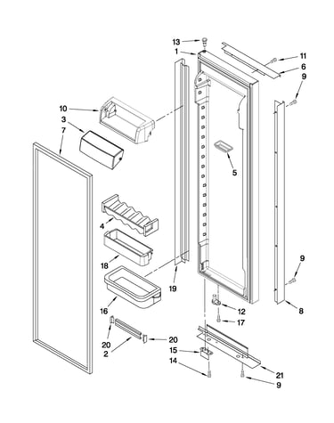 Refrigerator door parts
