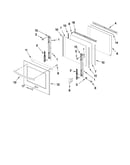 Oven door parts