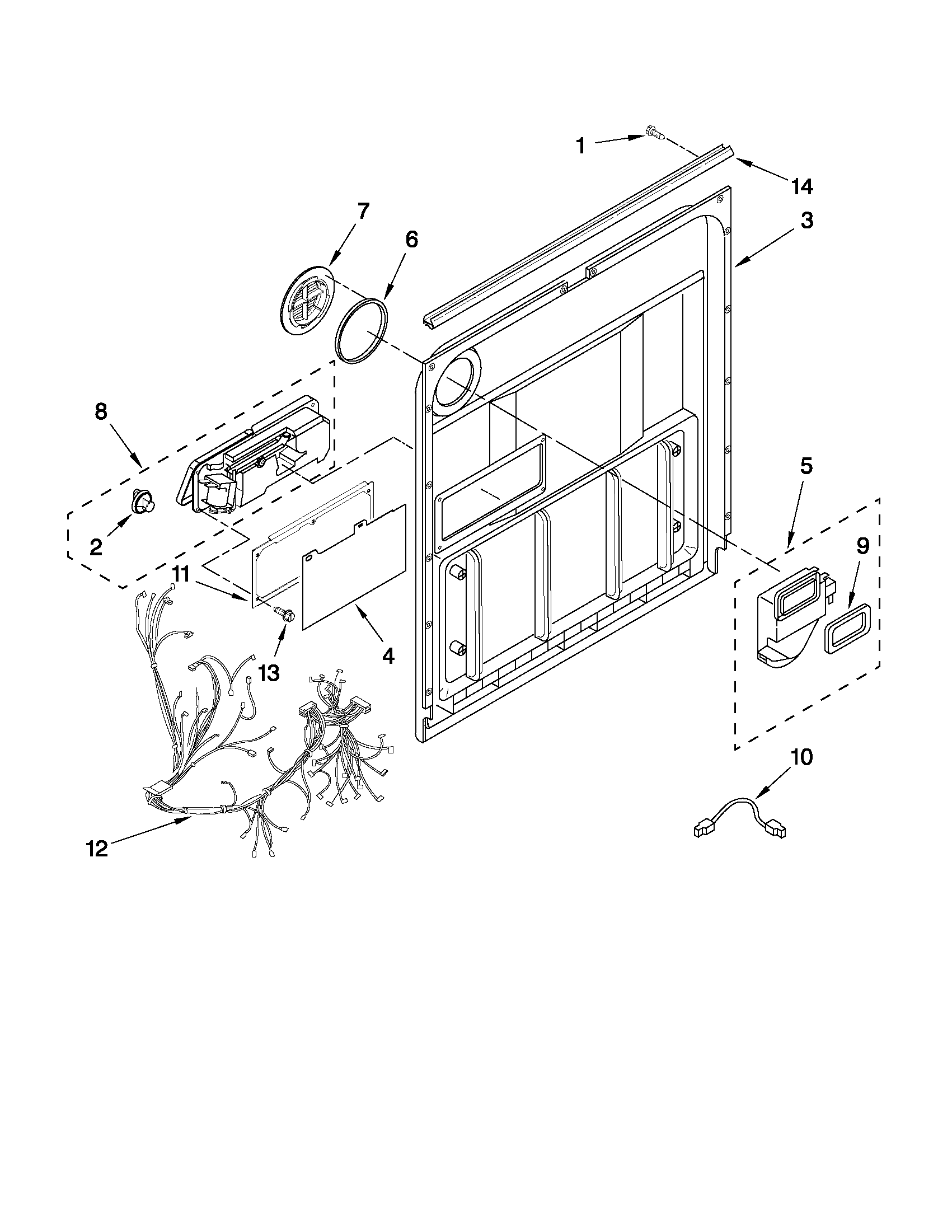 Door and latch parts