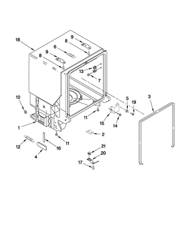 Tub and frame parts
