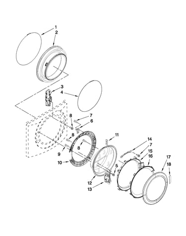 Door and latch parts