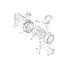 Whirlpool WFW9630YL00 tub and basket parts diagram