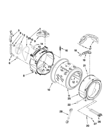 Tub and basket parts