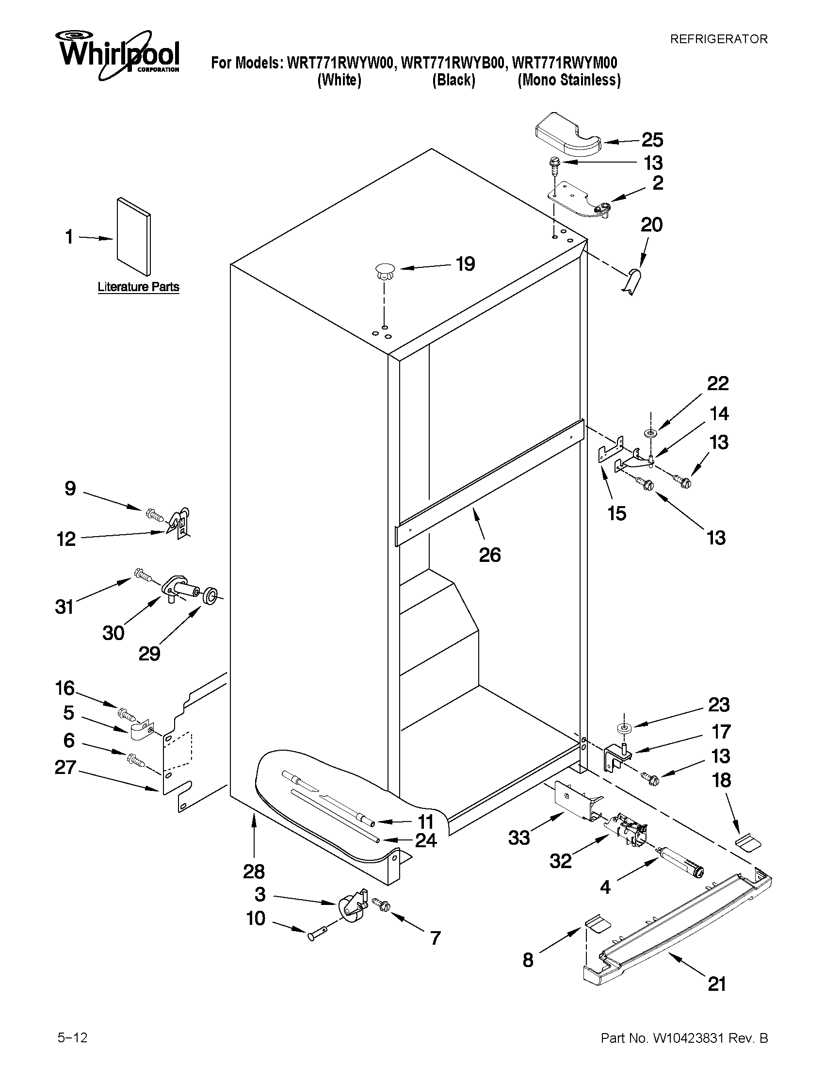 CABINET PARTS