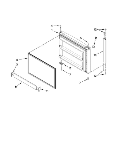 Freezer door parts
