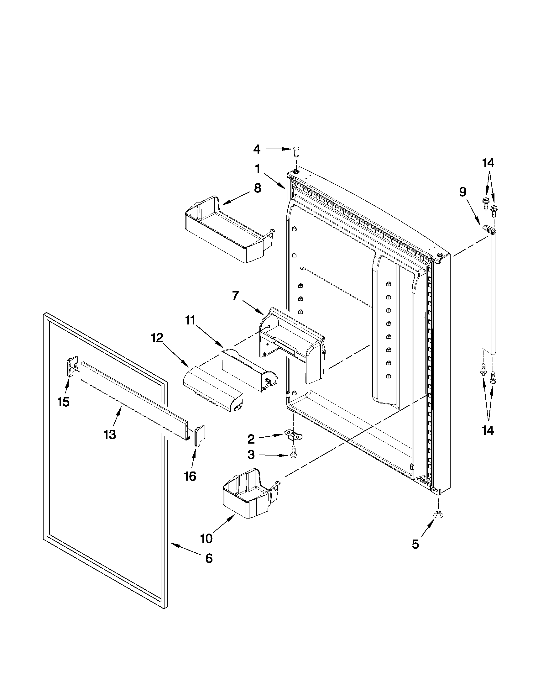 REFRIGERATOR DOOR PARTS