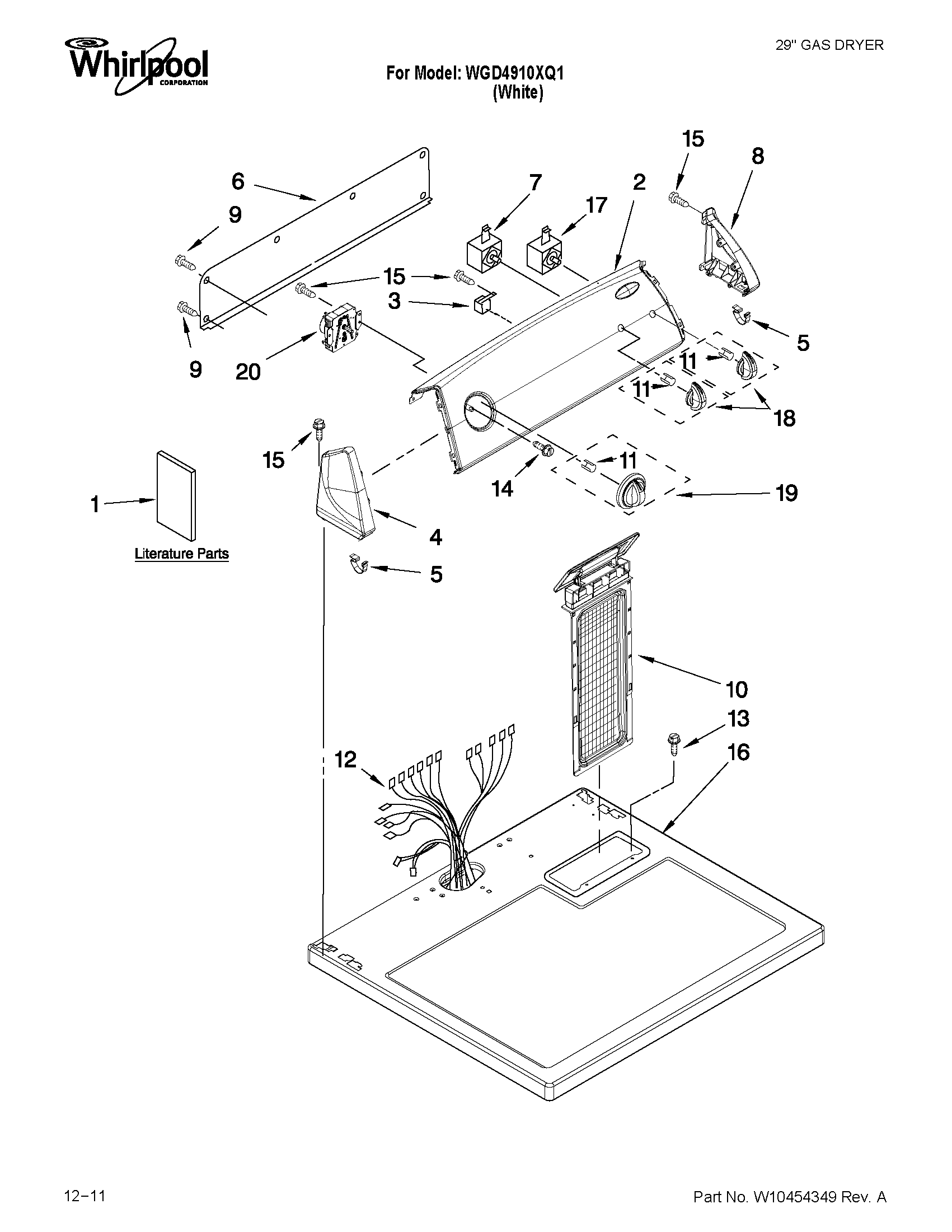 Top and console parts