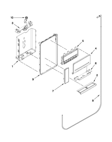Dispenser front parts