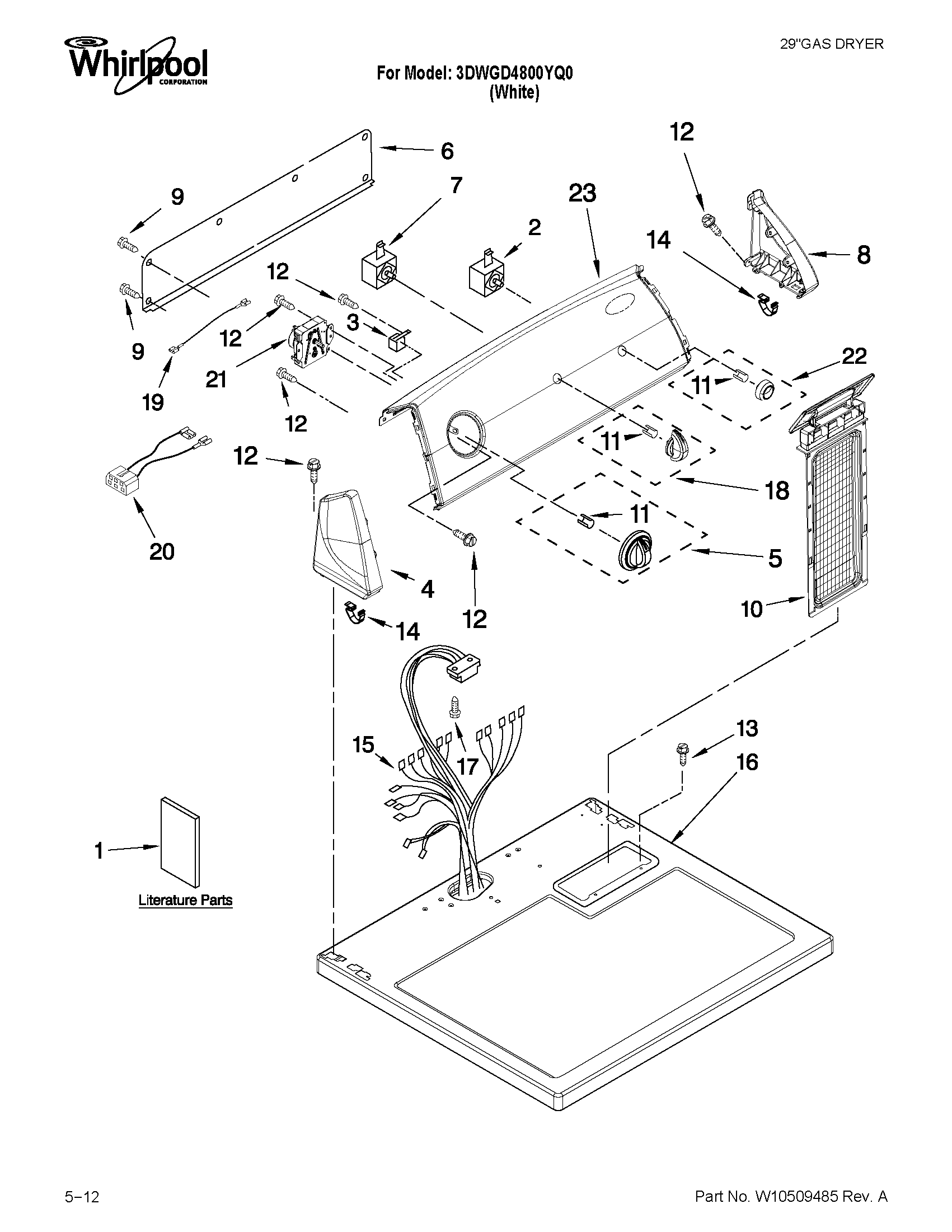 Top and console parts
