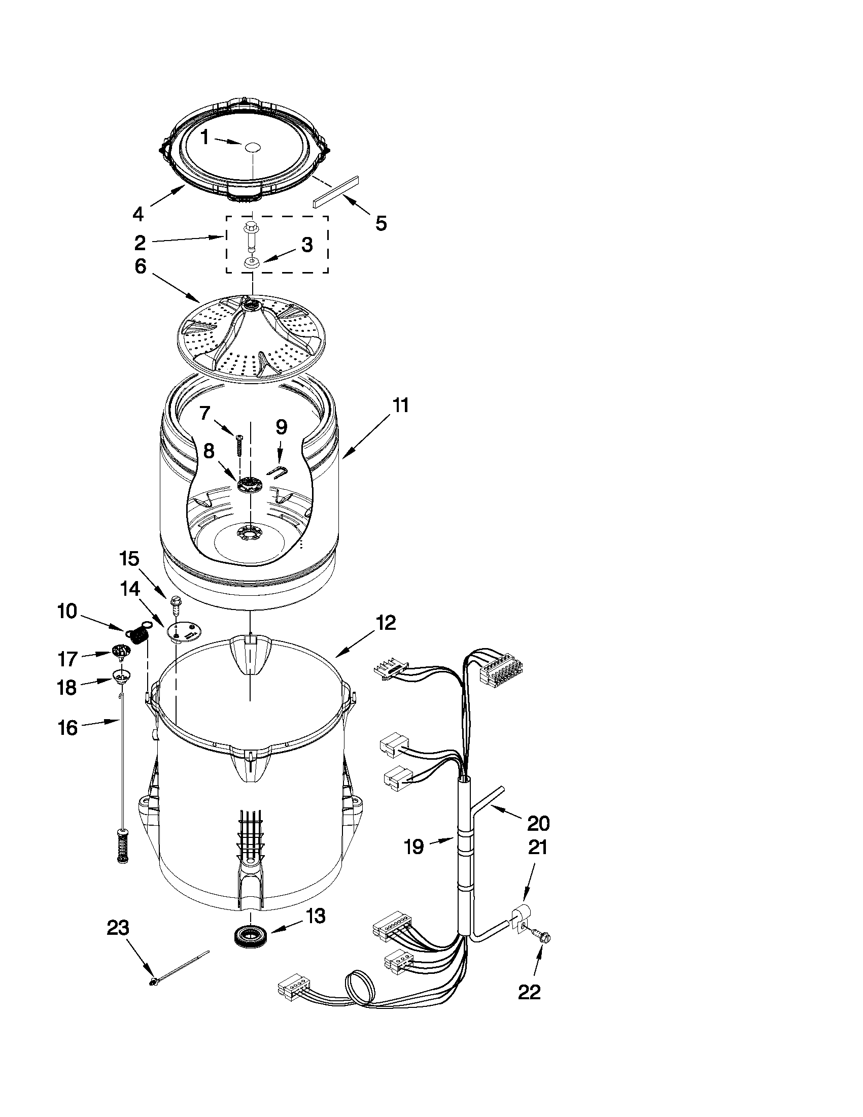 Basket and tub parts