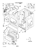 Lower cabinet and front panel parts