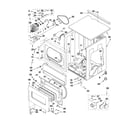Maytag MLE24PRAZW1 upper cabinet and front panel parts diagram