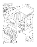 Upper cabinet and front panel parts