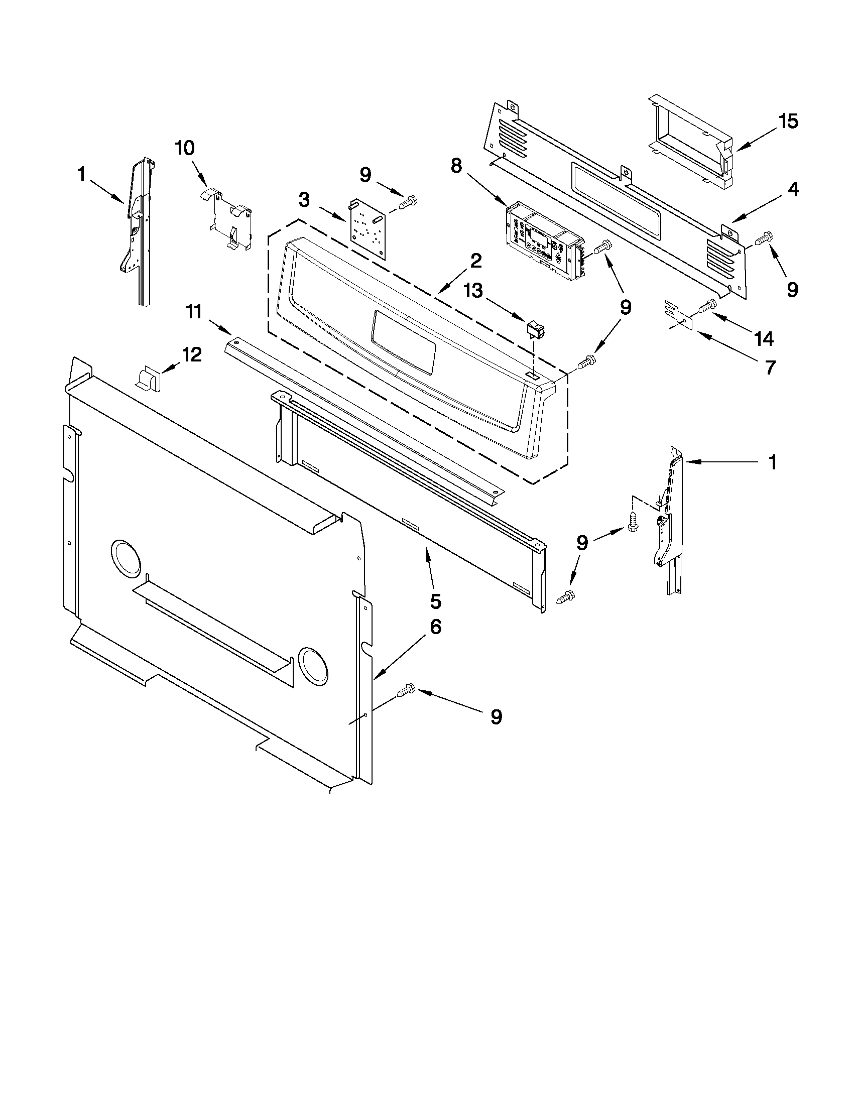 Control panel parts