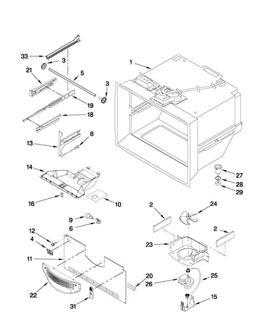 Freezer liner parts