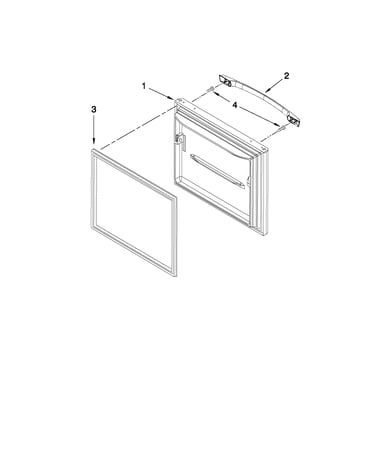 Freezer door parts