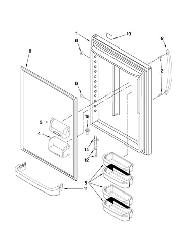 Refrigerator door parts