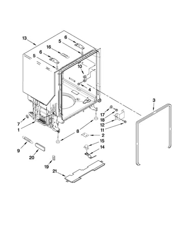 Tub and frame parts