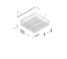 Whirlpool WDF530PSYW0 upper rack and track parts diagram