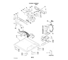 Whirlpool CGD8990XW1 top and console parts diagram