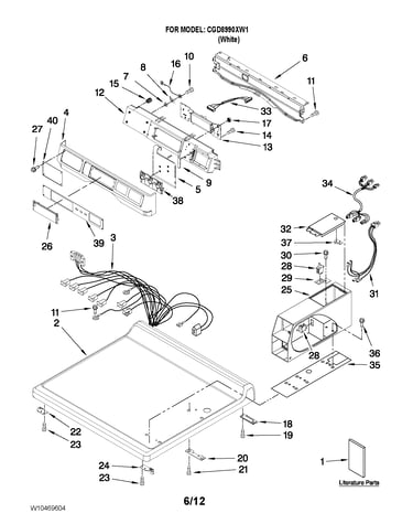 Top and console parts