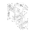 Whirlpool WED4910XQ1 cabinet parts diagram