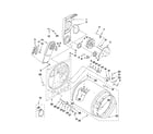 Whirlpool WED4910XQ1 bulkhead parts diagram