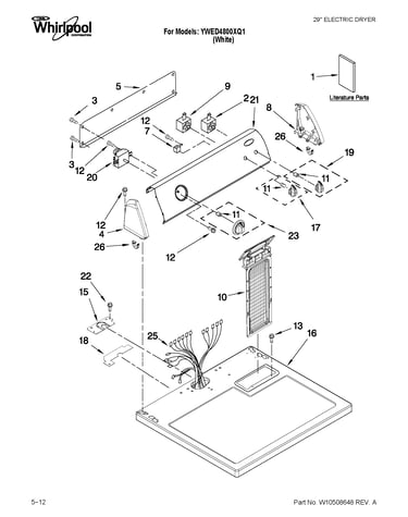 Top and console parts