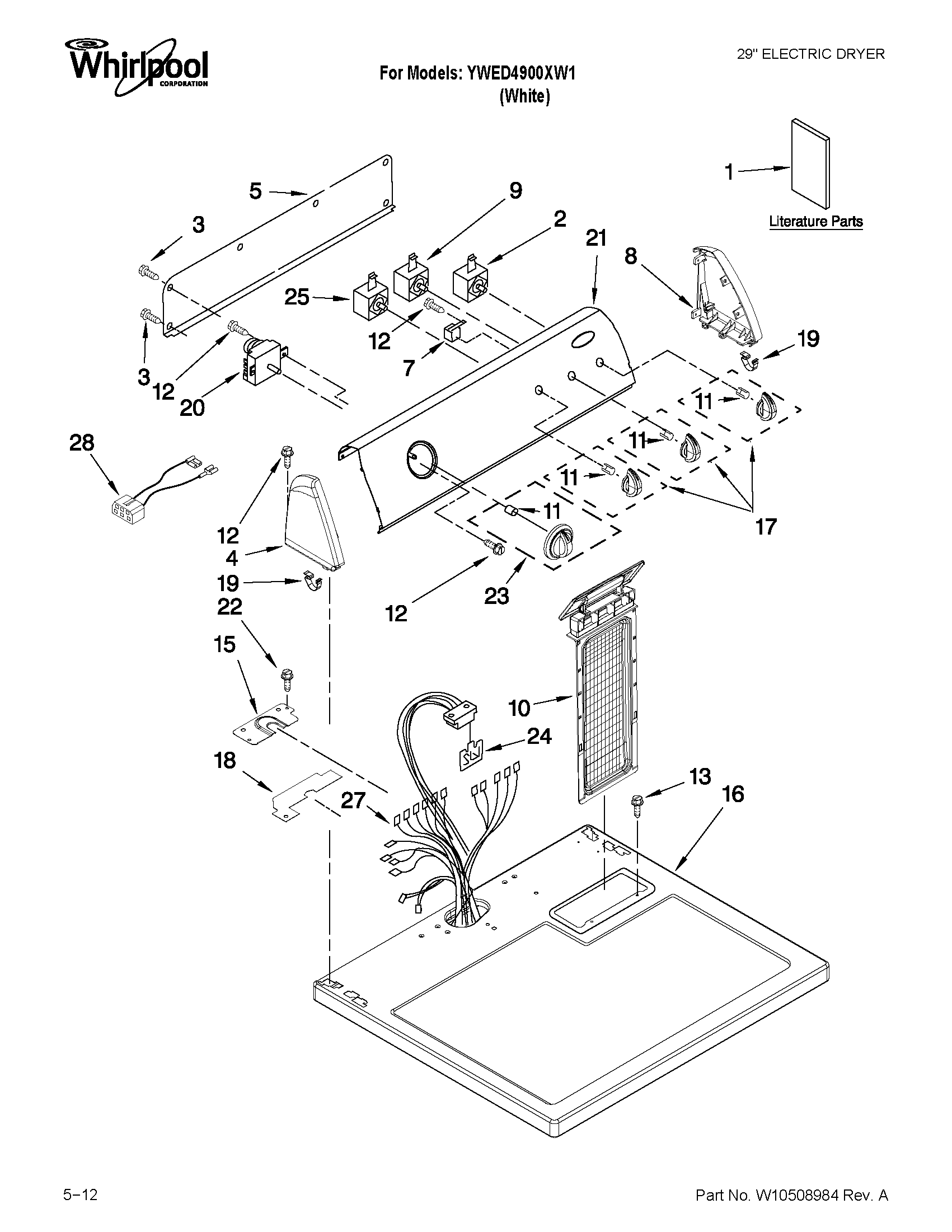 Top and console parts