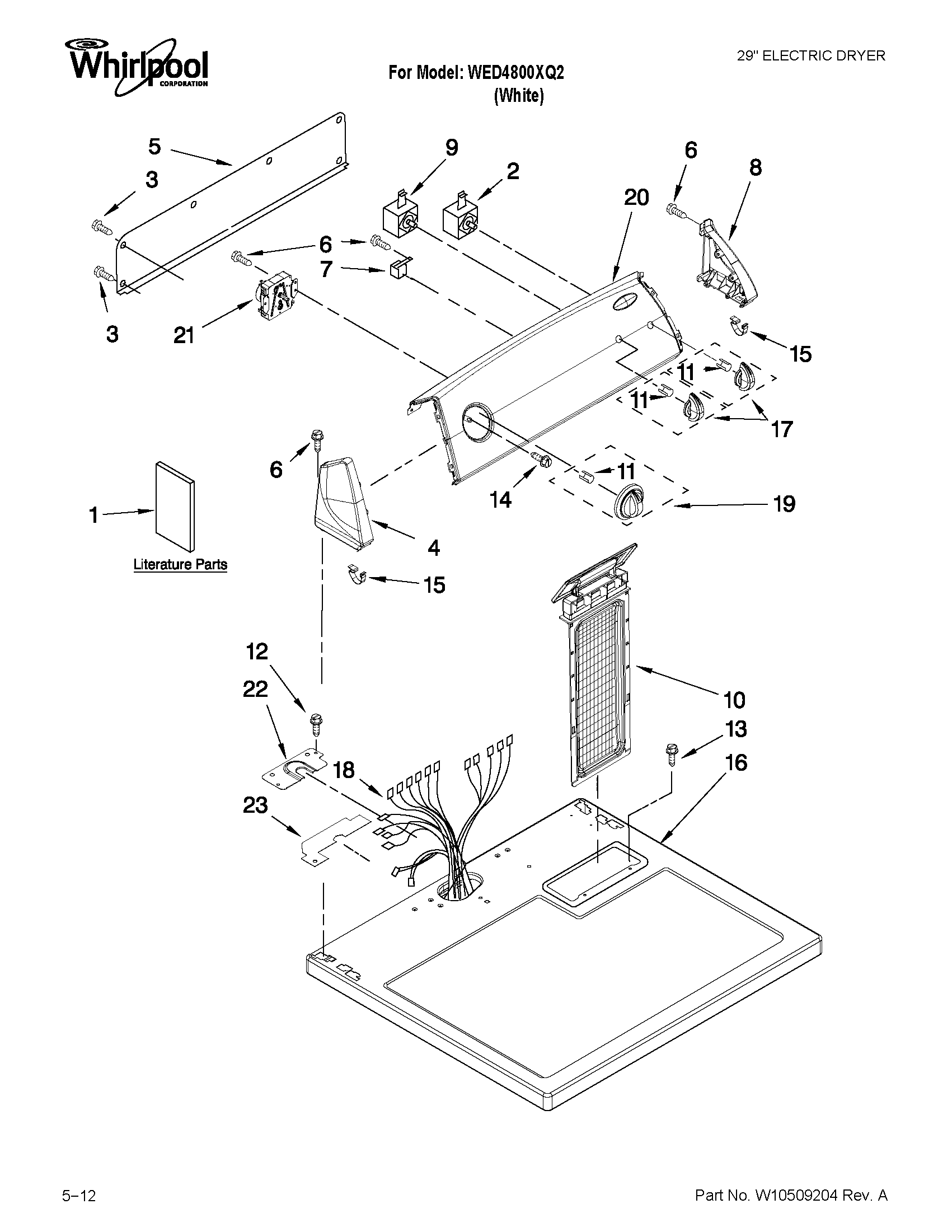 TOP AND CONSOLE PARTS