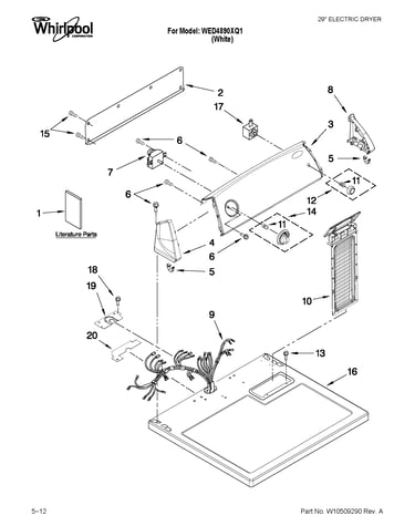 Top and console parts