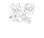 Whirlpool WED4890XQ1 bulkhead parts diagram