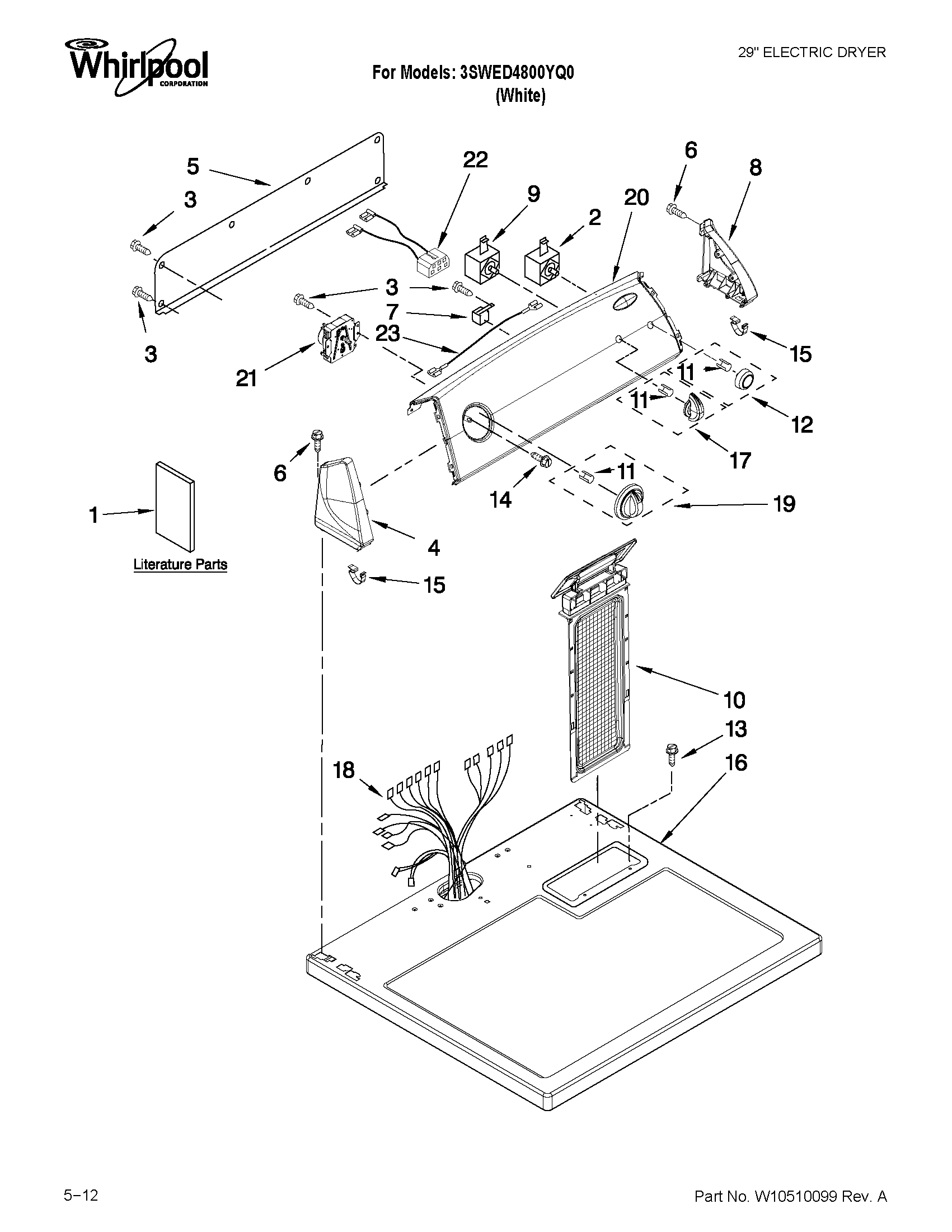 Top and console parts