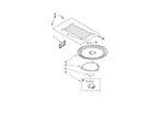 Whirlpool YWMH53520AS0 turntable parts diagram