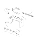 Cabinet and installation parts