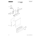 Ikea IUD8100YS1 door and panel parts diagram