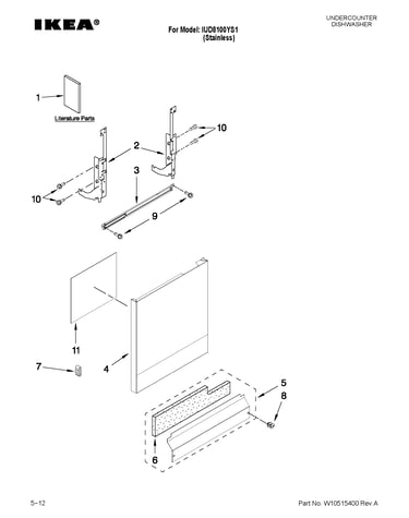 Door and panel parts