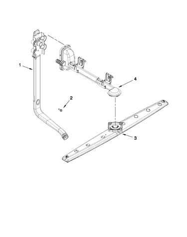 Upper wash and rinse parts