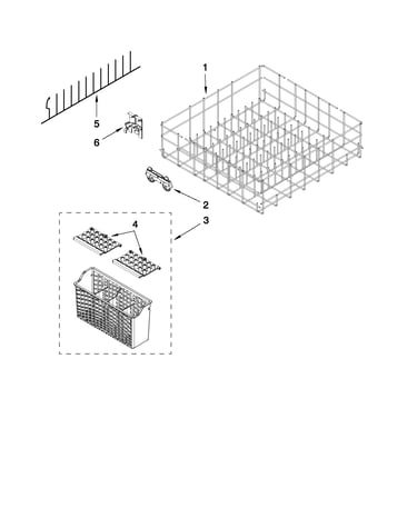 Lower rack parts