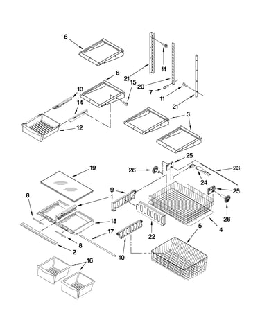 Shelf parts