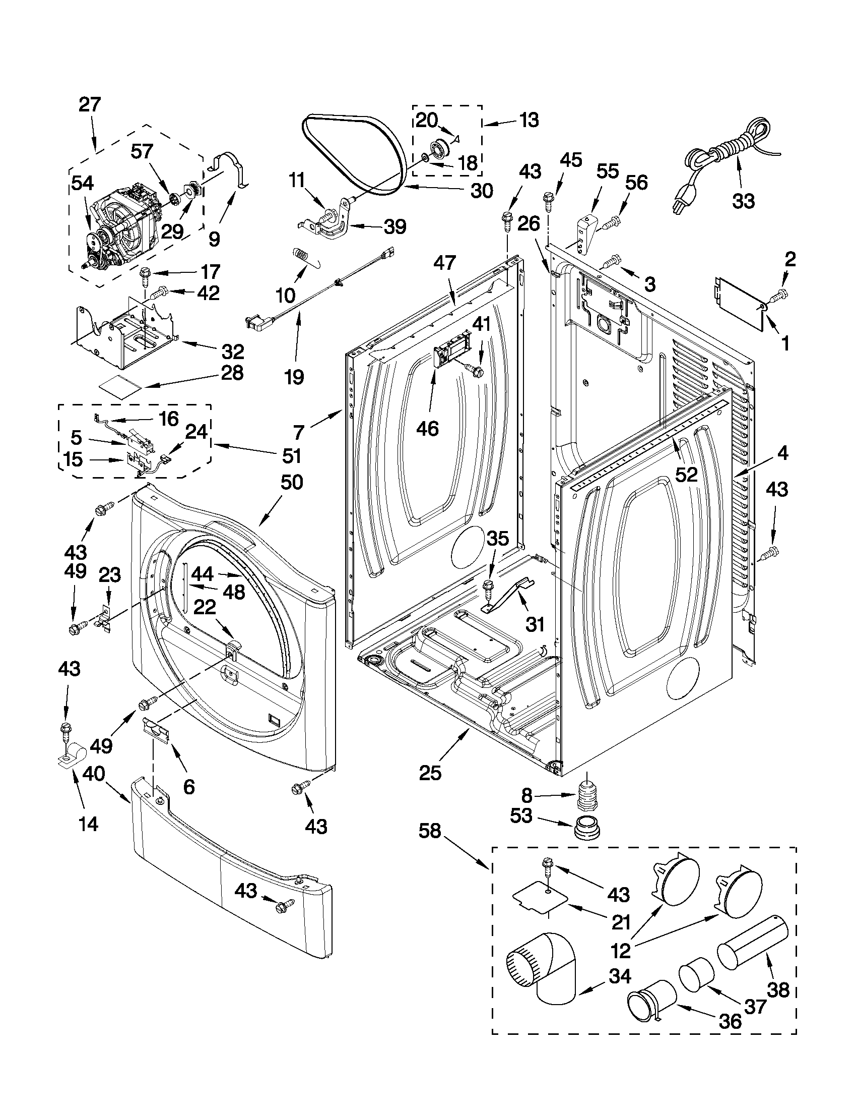 Cabinet parts