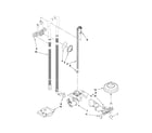 Maytag MDB6769AWW1 fill, drain and overfill parts diagram