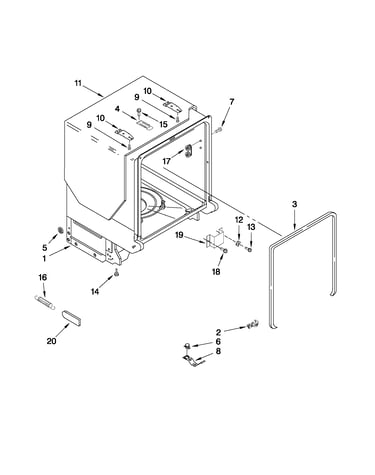 Tub and frame parts