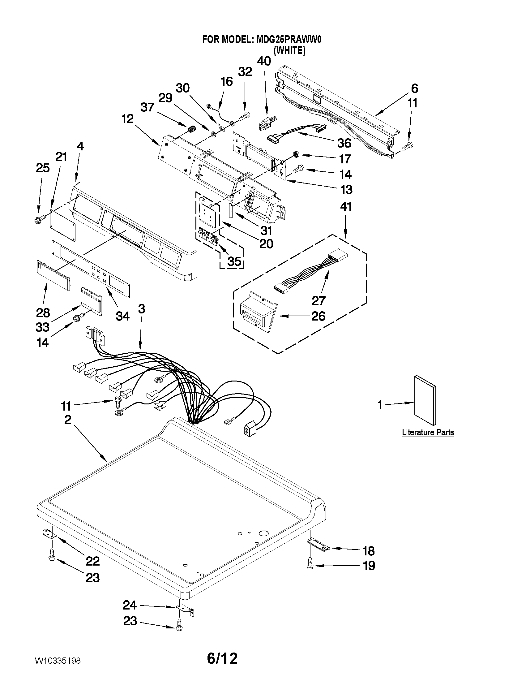 Top and console parts