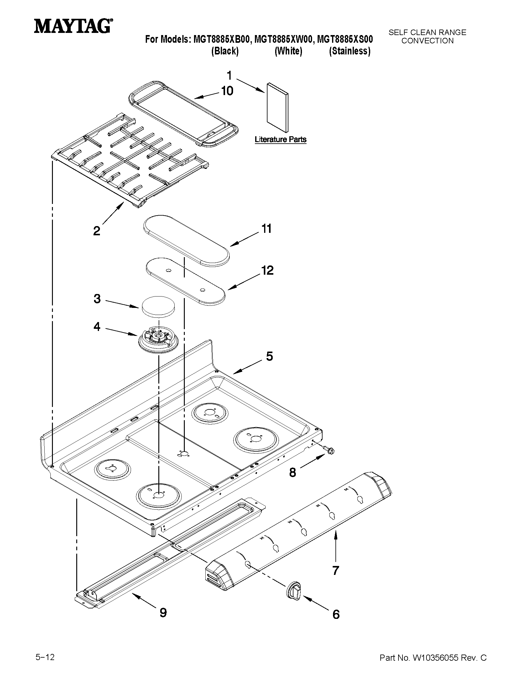 COOKTOP PARTS